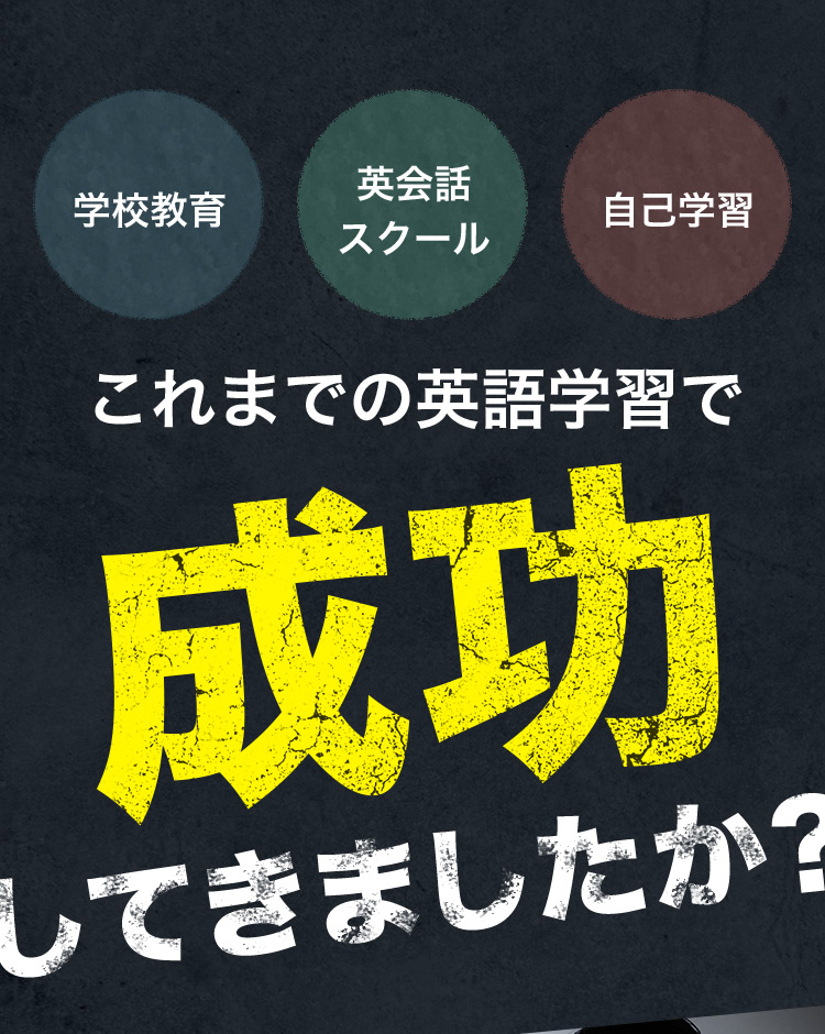 学校教育 英会話スクール 自己学習 これまでの英語学習で成功してきましたか?