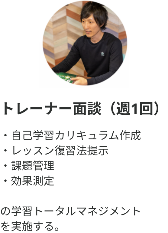 トレーナー面談(週1回)